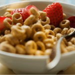 Cereal with strawberries