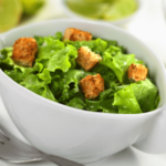 green salad with croutons