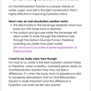 oral rehydration solutions for ibd