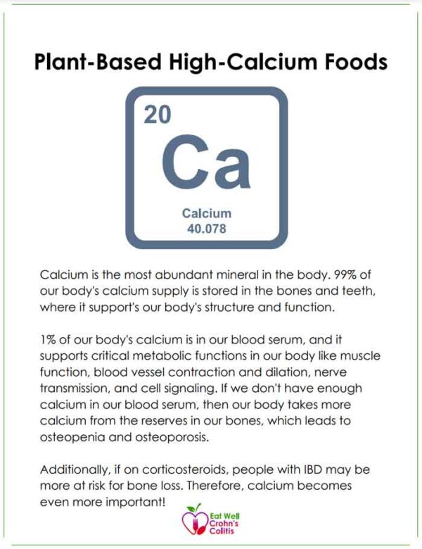 plant based high calcium foods