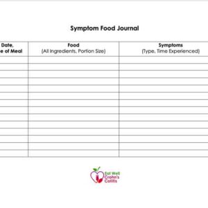 ibd symptom food journal