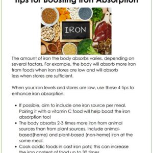 tips for boosting iron absorption ibd
