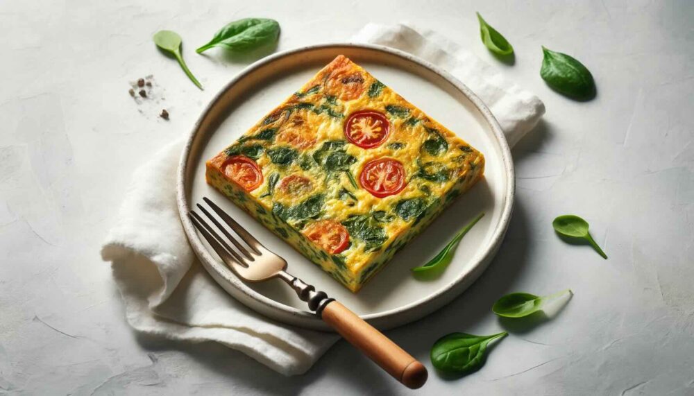Dairy-Free Bell Pepper & Spinach Egg Bake - Eat Well Crohn's Colitis